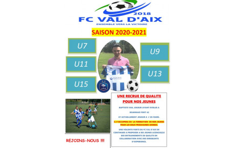 UNE RECRUE POUR NOS JEUNES !!!!!